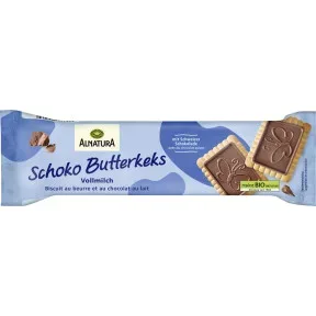 Alnatura Bio Schoko Butterkeks mit Vollmilchschokolade 130G