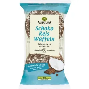 Alnatura Bio Schoko Reis Waffeln Vollmilch Cocos 100G