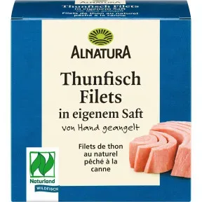 Alnatura Thunfisch Filets in eigenem Saft 160G
