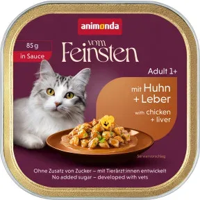 Animonda Vom Feinsten Adult in Sauce mit Huhn + Leber 85G