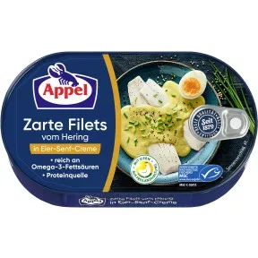 Appel zarte Heringsfilets in Eier-Senf-Creme 200G