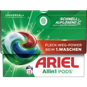 Ariel Vollwaschmittel Flüssig All-in-1 Pods Universal 316,5G 15WL - Abverkauf
