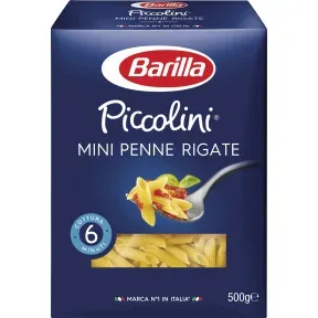 Barilla Nudeln Piccolini Mini Penne Rigate 500G