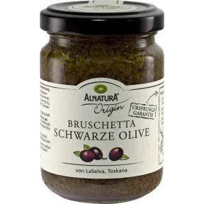 Alnatura Bio Bruschetta Schwarze Olive 130G