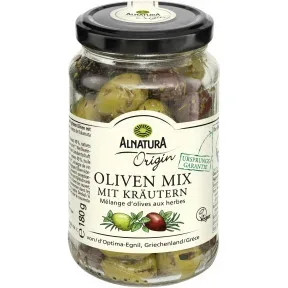 Alnatura Origin Bio Oliven Mix mit Kräutern 180G