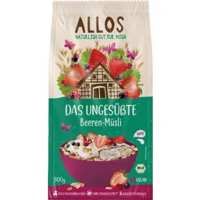 Allos Bio Das ungesüßte Beeren-Müsli 500G