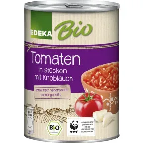 EDEKA Bio Tomaten in Stücken mit Knoblauch 400G