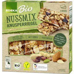 EDEKA Bio Knusperriegel Nussmix 3ST 75G