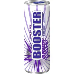 Booster Energydrink Blueberry-Coconut 0,33L Dose