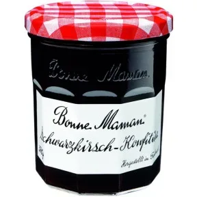 Bonne Maman Schwarzkirsch-Konfitüre 370G