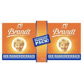 Brandt Markenzwieback Doppelpack 450G