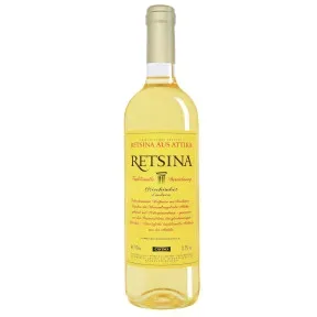 Cavino Retsina 0,75L - Etikett verschmutzt/beschädigt