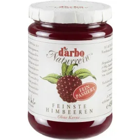 Darbo Konfitüre Naturrein Feinste Himbeeren ohne Kerne 450G