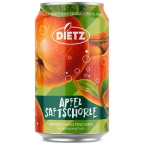 Dietz Saftschorle Apfel 0,33L Dose