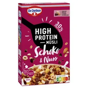 Dr.Oetker High Protein Müsli Schoko & Nuss 400G