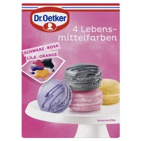 Dr.Oetker Lebensmittelfarben 4ST 80G -Abverkauf