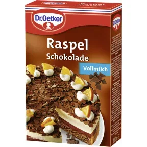 Dr.Oetker Raspel Schokolade Vollmilch 100G