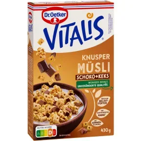 Dr.Oetker Vitalis Knuspermüsli Schoko Keks 430G