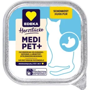 EDEKA Herzstücke Medi Pet+ Schonkost Huhn pur 100G