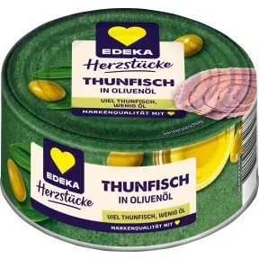 EDEKA MSC Herzstücke Thunfischstücke in Olivenöl 160G