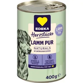 EDEKA Herzstücke Naturals Monoprotein Lamm Hundefutter 400g
