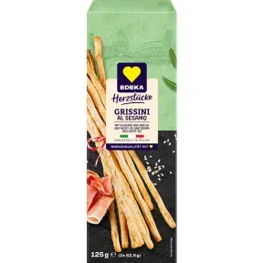 EDEKA Herzstücke Grissini Al Sesamo 2ST 125G