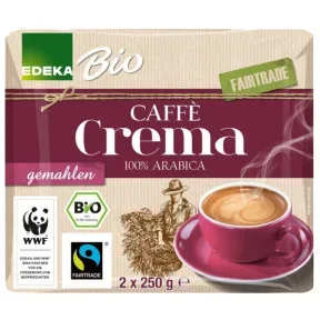 EDEKA Bio Caffe gemahlen Fairtrade 2x 250G