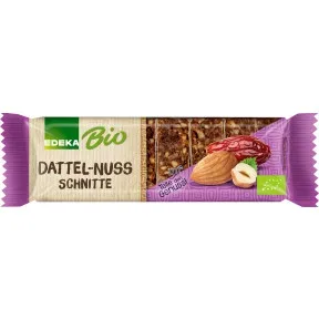 EDEKA Bio Nuss Dattel Fruchtschnitte 60G