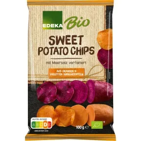 EDEKA Bio Süßkartoffelchips 2farbig 100G