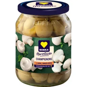 EDEKA Herzstücke Champignons 1. Wahl ganze Köpfe 330G