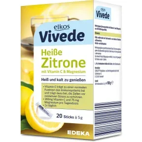 EDEKA elkos VIVEDE Heiße Zitrone Sticks 20ST 100G