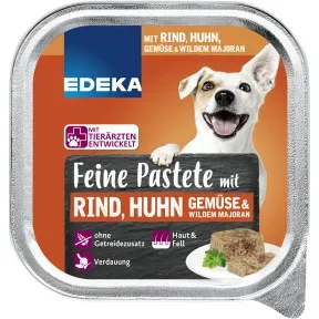 EDEKA Feine Pastete mit Rind, Huhn, Gemüse & wildem Majoran 150G