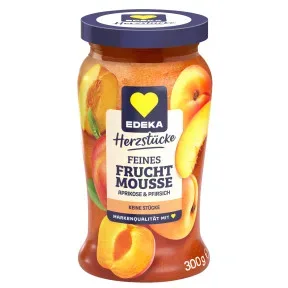 EDEKA Herzstücke Feines Fruchtmousse Aprikose & Pfirsich 300G
