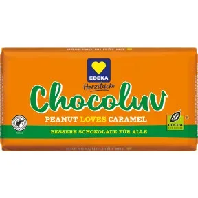 EDEKA Herzstücke Chocoluv Erdnuss Karamell Vollmilch 150G