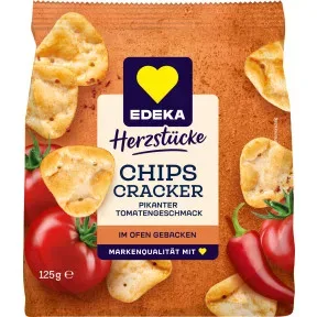 EDEKA Herzstücke Chips Cracker Tomate-pikant 125G