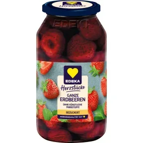 EDEKA Herzstücke Erdbeeren ganze Frucht gezuckert 680G