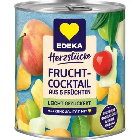 EDEKA Herzstücke Fruchtcocktail leicht gezuckert 820G