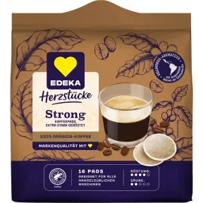EDEKA Herzstücke Kaffeepads Strong 16ST 112G