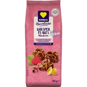 EDEKA Herzstücke Knusper Flakes Himbeere 125G