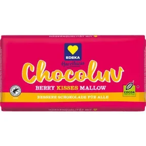 EDEKA Herzstücke Chocoluv Rote Früchte Marshmallow Zartbitter 150G