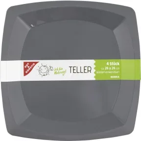 Gut & Günstig Teller Mehrweg 4ST