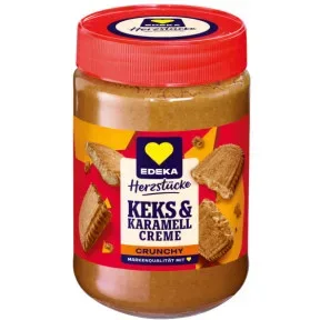 EDEKA Herzstücke Keks & Karamell Creme Crunchy 400G