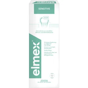 elmex SENSITIVE Zahnspülung, Schutz vor empfindlichen Zähnen 400 ml Lösung