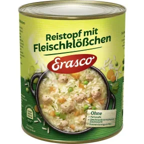 Erasco Reistopf mit Fleischklößchen 800G