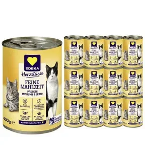 EDEKA Feine Mahlzeit Huhn & Leber 12x400G