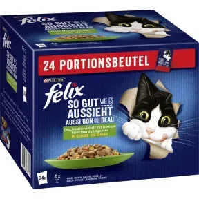Felix so gut wie es aussieht Geschmacksvielfalt mit Gemüse 24x 85G