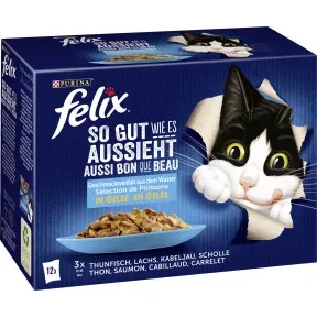 Felix so gut wie es aussieht Geschmacksvielfalt aus dem Wasser 12x85g