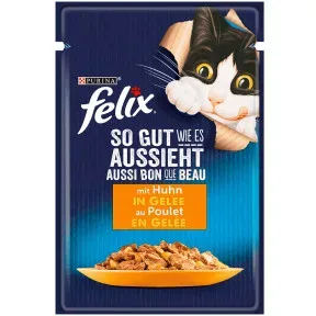 Felix So Gut Wie Es Aussieht mit Huhn in Gelee 85G