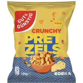 Gut & Günstig Crunchy Pretzel Cheddar Cheese 125G