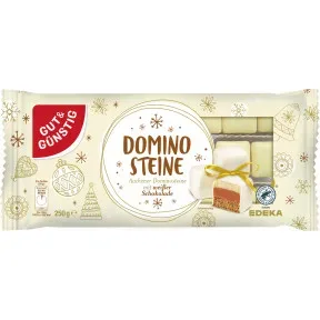 Gut & Günstig Dominosteine Weiß 250G